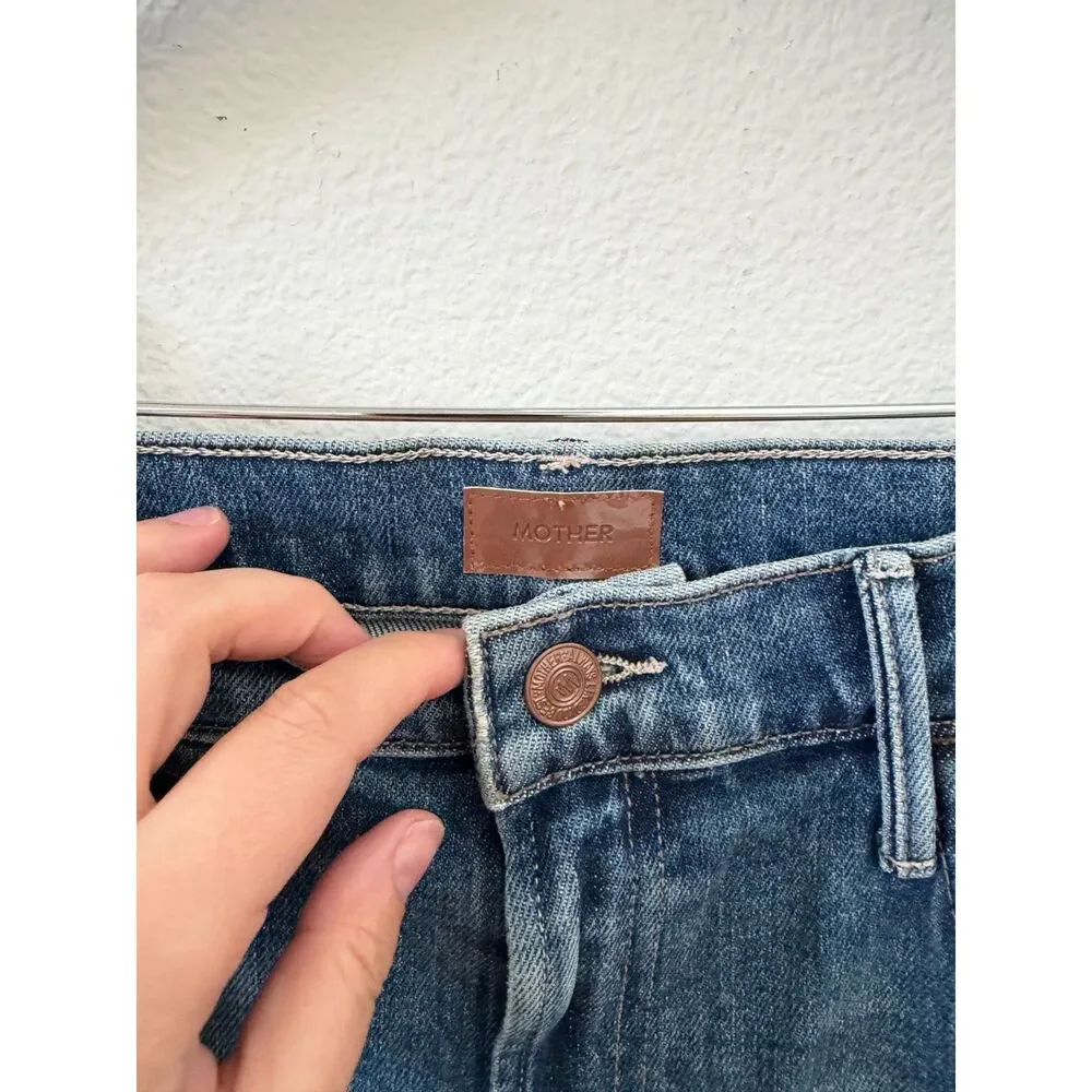 Mother the hustler roller ankle slip and fall jeans 31 like new
